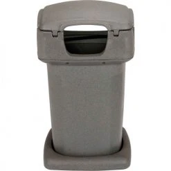 Toter® Plastic Square Trash Can Manual or Automated Collection, 60 Gallon, Graystone 12 Toter® Plastic Square Trash Can Manual or Automated Collection, 60 Gallon, Graystone -Cheap Trash & Recycling Store 860GB 35865 05