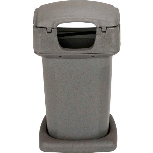 Toter® Plastic Square Trash Can Manual or Automated Collection, 60 Gallon, Graystone 5 Toter® Plastic Square Trash Can Manual or Automated Collection, 60 Gallon, Graystone - Image 5