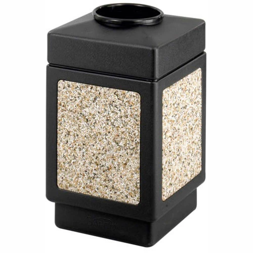 Safco® Canmeleon Aggregate Panel, Top Open, 38 Gallon Black, 9471NC 1 Safco® Canmeleon Aggregate Panel, Top Open, 38 Gallon Black, 9471NC