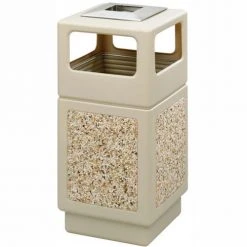 Safco® Canmeleon™ Aggregate Panel, Ash Urn/Side Open, 38 Gallon, Tan - 9473TN