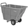 Global Industrial™ Standard Duty Plastic Tilt Truck, 1/2 Cu. Yd. Cap, 850 Lb Cap, Gray