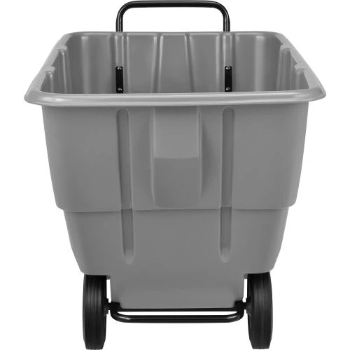 Global Industrial Standard Duty Plastic Tilt Truck, 1/2 Cu. Yd. Cap, 850 Lb Cap, Gray 3 Global Industrial Standard Duty Plastic Tilt Truck, 1/2 Cu. Yd. Cap, 850 Lb Cap, Gray - Image 3