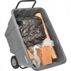 Global Industrial Standard Duty Plastic Tilt Truck, 1/2 Cu. Yd. Cap, 850 Lb Cap, Gray 26 Global Industrial Standard Duty Plastic Tilt Truck, 1/2 Cu. Yd. Cap, 850 Lb Cap, Gray -Cheap Trash & Recycling Store 984613 03