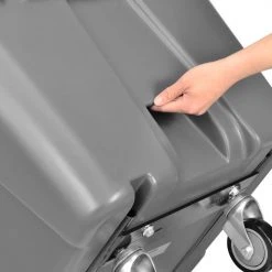 Global Industrial Standard Duty Plastic Tilt Truck, 1/2 Cu. Yd. Cap, 850 Lb Cap, Gray 28 Global Industrial Standard Duty Plastic Tilt Truck, 1/2 Cu. Yd. Cap, 850 Lb Cap, Gray -Cheap Trash & Recycling Store 984613 05