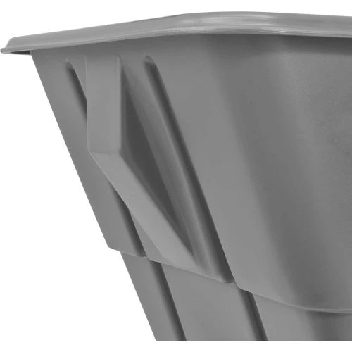 Global Industrial Standard Duty Plastic Tilt Truck, 1/2 Cu. Yd. Cap, 850 Lb Cap, Gray 8 Global Industrial Standard Duty Plastic Tilt Truck, 1/2 Cu. Yd. Cap, 850 Lb Cap, Gray - Image 8