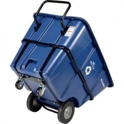 Global Industrial™ Heavy Duty Plastic Recycling Tilt Truck, 1/2 Cu.Yd. 1400 Lbs. Cap, Blue -Cheap Trash & Recycling Store 984614HD 03