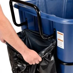 Global Industrial™ Heavy Duty Plastic Recycling Tilt Truck, 1/2 Cu.Yd. 1400 Lbs. Cap, Blue -Cheap Trash & Recycling Store 984614HD 07