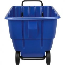 Global Industrial™ Standard Duty Plastic Recycling Tilt Truck,1/2 Cu. Yd. Cap,850 Lbs. Cap,Blue -Cheap Trash & Recycling Store 984614 02