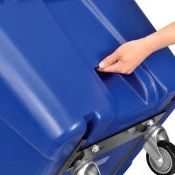 Global Industrial™ Standard Duty Plastic Recycling Tilt Truck,1/2 Cu. Yd. Cap,850 Lbs. Cap,Blue -Cheap Trash & Recycling Store 984614 05