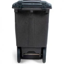 Toter Heavy Duty Two-Wheel Trash Cart, 48 Gallon, Brownstone - ANA48-00BST -Cheap Trash & Recycling Store ANA48 00BST 03