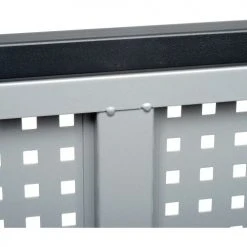 Safco® Outdoor Perforated Steel Trash Can, Side Opening, 38 Gallon, Black -Cheap Trash & Recycling Store B1318375 08