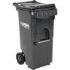 Global Industrial™ Mobile Trash Container, 35 Gallon Gray