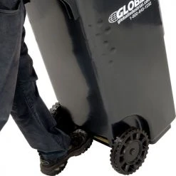 Global Industrial™ Mobile Trash Container, 35 Gallon Gray -Cheap Trash & Recycling Store B2239510 07