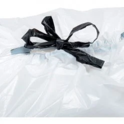 Industrial Drawstring Trash Bags, 13 Gal, White, 0.7 Mil, 300/Case -Cheap Trash & Recycling Store B2280807 05