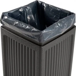 Safco® Canmeleon Trash Can & Ash Urn, Recessed Panels, 15 Gallon, Black 14 Safco® Canmeleon Trash Can & Ash Urn, Recessed Panels, 15 Gallon, Black -Cheap Trash & Recycling Store B475728 02