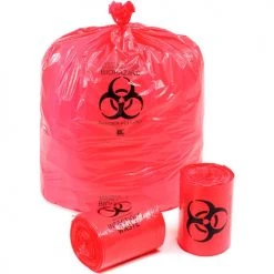 Linear Low Density Red Infectious Waste Liner, 1.5 mil, 37" x 50", Pkg Qty 60