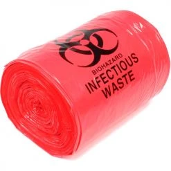 Linear Low Density Red Infectious Waste Liner, 1.5 mil, 37" x 50", Pkg Qty 60 -Cheap Trash & Recycling Store B478486 03
