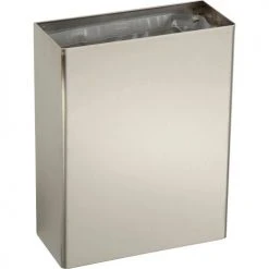 Bobrick® ClassicSeries™ Stainless Steel Wall Mount Trash Can, 6-2/5 Gallon