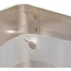 Bobrick® ClassicSeries™ Stainless Steel Wall Mount Trash Can, 6-2/5 Gallon -Cheap Trash & Recycling Store B489405 05