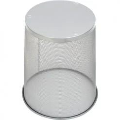 Rubbermaid® Round Steel Wire Mesh Wastebasket, Silver, 5 Gal., FGWMB20SLV -Cheap Trash & Recycling Store B53176 05