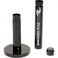 Rubbermaid® Smokers Pole, Black 4"Dia. x 42-1/2"H, FGR1BK -Cheap Trash & Recycling Store B53493 03