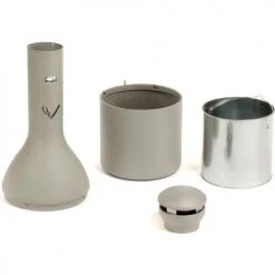 Rubbermaid Infinity Traditional Smoking Receptacle, Antique Pewter -Cheap Trash & Recycling Store B55697 03