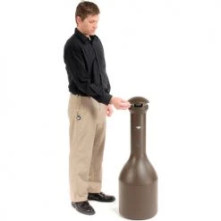 Rubbermaid Infinity Traditional Smoking Receptacle - Aged Bronze 22 Rubbermaid Infinity Traditional Smoking Receptacle - Aged Bronze -Cheap Trash & Recycling Store B55698 04