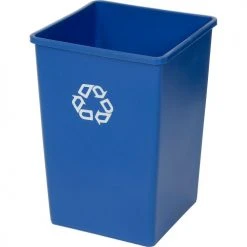 Rubbermaid® Recycling Can, 35 Gallon, Blue