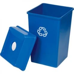 Rubbermaid® Recycling Can, 50 Gallon, Blue 14 Rubbermaid® Recycling Can, 50 Gallon, Blue -Cheap Trash & Recycling Store B56493 04