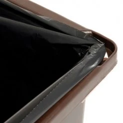 Rubbermaid® Plastic Square Trash Can With Raised Tabs, 56 Gallon, Brown 19 Rubbermaid® Plastic Square Trash Can With Raised Tabs, 56 Gallon, Brown -Cheap Trash & Recycling Store B56510 03