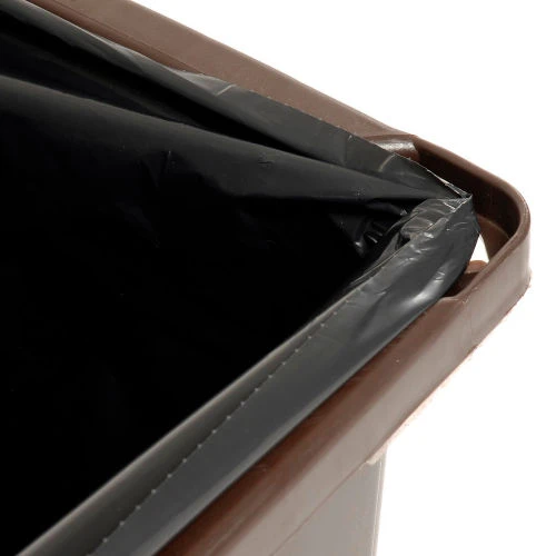 Rubbermaid® Plastic Square Trash Can With Raised Tabs, 56 Gallon, Brown 4 Rubbermaid® Plastic Square Trash Can With Raised Tabs, 56 Gallon, Brown - Image 4