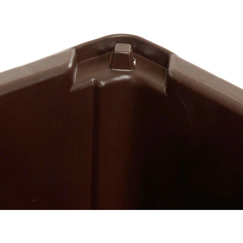 Rubbermaid® Plastic Square Trash Can With Raised Tabs, 56 Gallon, Brown 6 Rubbermaid® Plastic Square Trash Can With Raised Tabs, 56 Gallon, Brown - Image 6