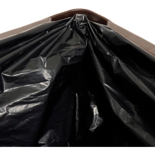 Rubbermaid® Plastic Square Trash Can With Raised Tabs, 56 Gallon, Brown 7 Rubbermaid® Plastic Square Trash Can With Raised Tabs, 56 Gallon, Brown - Image 7