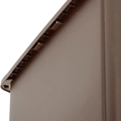 Rubbermaid® Plastic Square Trash Can With Raised Tabs, 56 Gallon, Brown 8 Rubbermaid® Plastic Square Trash Can With Raised Tabs, 56 Gallon, Brown - Image 8