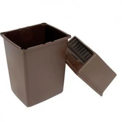 Rubbermaid® Plastic Hooded Lid, Brown 13 Rubbermaid® Plastic Hooded Lid, Brown -Cheap Trash & Recycling Store B56512 04