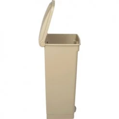Safco® Plastic Step-On Receptacle- 23 Gallon Beige - 9923TN -Cheap Trash & Recycling Store B651500 02