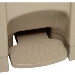 Safco® Plastic Step-On Receptacle- 23 Gallon Beige - 9923TN -Cheap Trash & Recycling Store B651500 05