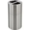 Safco® Stainless Steel Recycling Can, 30 Gallon
