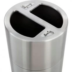 Safco® Stainless Steel Recycling Can, 30 Gallon -Cheap Trash & Recycling Store B651503 02