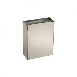 Bobrick® ClassicSeries™ Stainless Steel Wall Mount Trash Can, 6-2/5 Gallon -Cheap Trash & Recycling Store BOR B 279