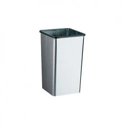 Bobrick® Stainless Steel Open Top Trash Can, 13 Gallon