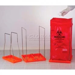 Bel-Art Clavies® Biohazard Bag Holder 131920003, Large, Fits 24" x 36" Bags, 1/PK