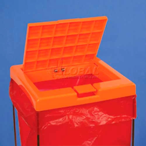 Bel-Art Clavies® Biohazard Bag Holder Cover 131920102, Polypropylene, Orange, 1/PK 1 Bel-Art Clavies® Biohazard Bag Holder Cover 131920102, Polypropylene, Orange, 1/PK