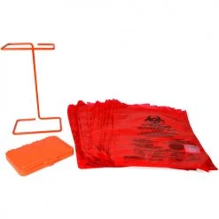 Bel-Art F13193-0500 Poxygrid Bench-Top Biohazard Bag Holder Kit, Includes 100 Bags 9 Bel-Art F13193-0500 Poxygrid Bench-Top Biohazard Bag Holder Kit, Includes 100 Bags -Cheap Trash & Recycling Store BTP F13193 0500