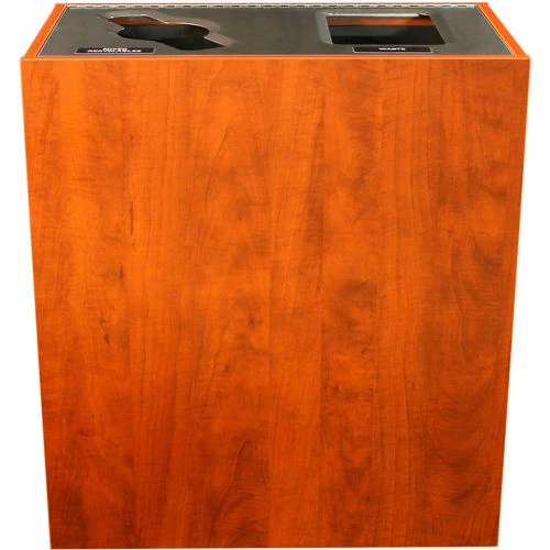Busch Systems Aristata Double Recycling & Trash Can, 30 Gallon, Wooden 4 Busch Systems Aristata Double Recycling & Trash Can, 30 Gallon, Wooden - Image 4