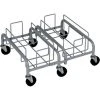 Busch Systems Waste Watcher Metal Double Dolly, Gray