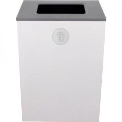 Busch Systems Spectrum Cube XL Trash Can, 32 Gallon, White 5 Busch Systems Spectrum Cube XL Trash Can, 32 Gallon, White -Cheap Trash & Recycling Store BUS 104009