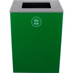 Busch Systems Spectrum Cube XL Recycling Can, 32 Gallon, Green -Cheap Trash & Recycling Store BUS 104010