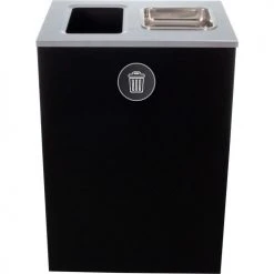 Busch Systems Spectrum Cube XL - Waste / Ashtray, 32 Gallon - Black - 104011 -Cheap Trash & Recycling Store BUS 104011