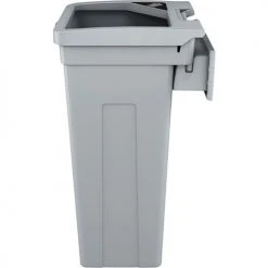 Busch Systems® Rise Single Waste Container, 13-11/16"W x 12-7/8"D x 27-1/2"H, Gray -Cheap Trash & Recycling Store BUS 136607 3